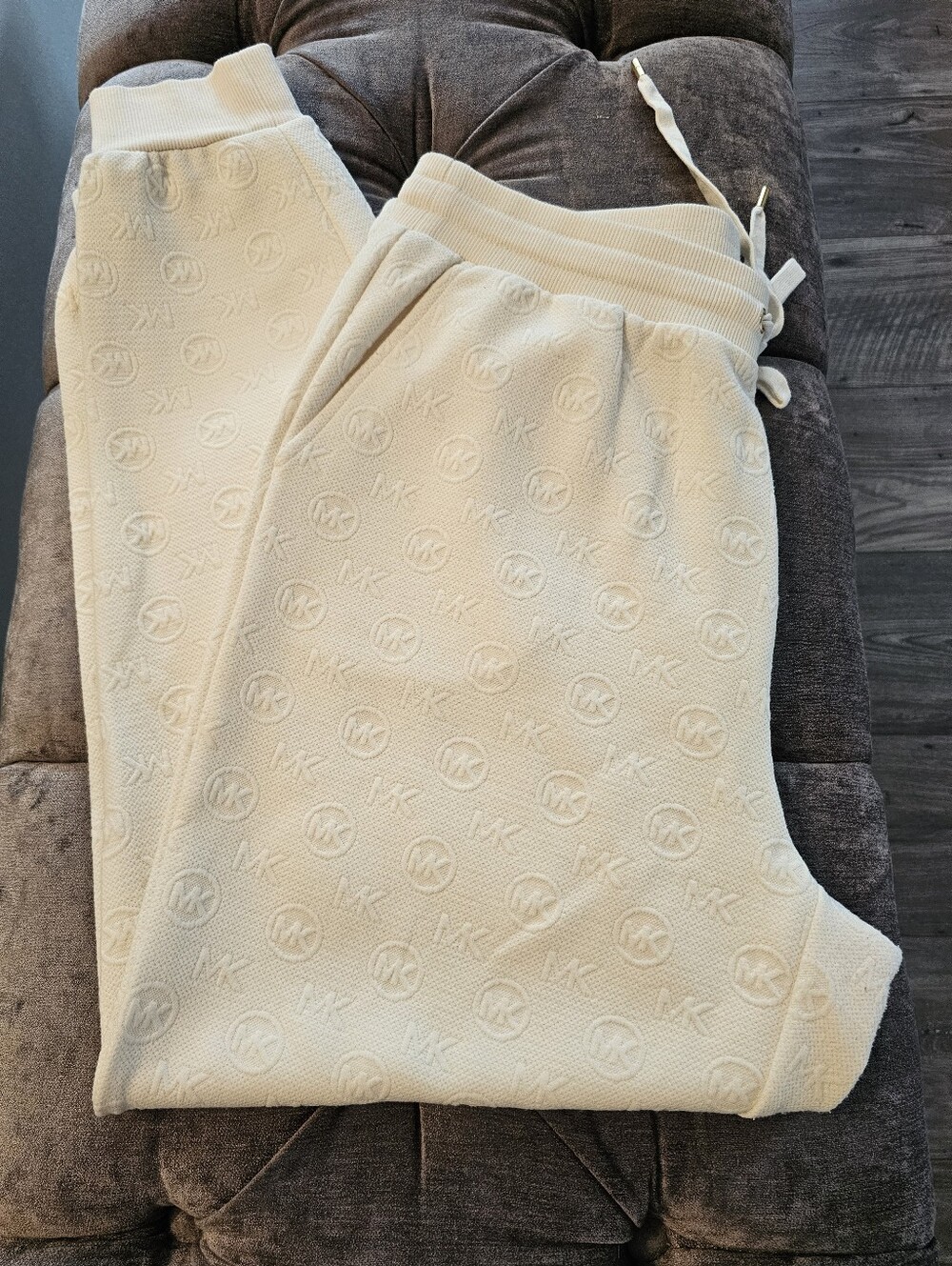 Michael KORS Cream Women Cozy Jogger Pants